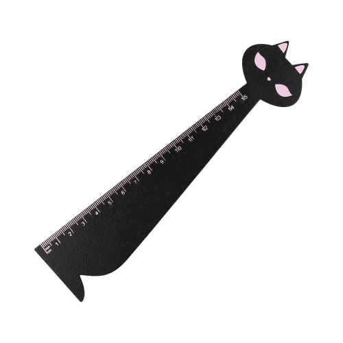 Linijka 15cm drewniana kot czarny Fiorello GR-F88