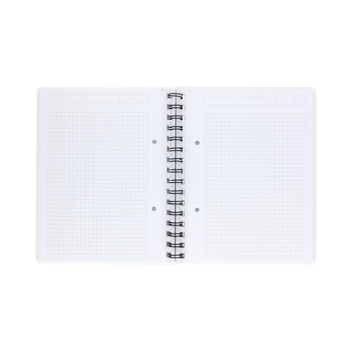 Kołonotatnik A5/80 kratka biały WOW Leitz