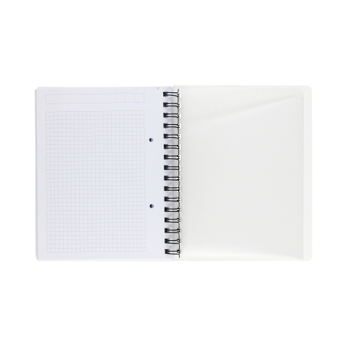 Kołonotatnik A5/80 kratka biały WOW Leitz