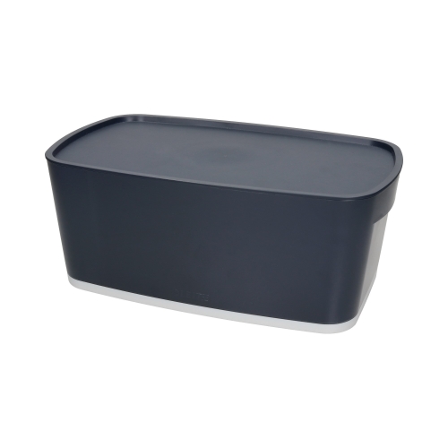 Poduszka ortopedyczna szara Ergo Cosy + pojemnik MyBox Leitz