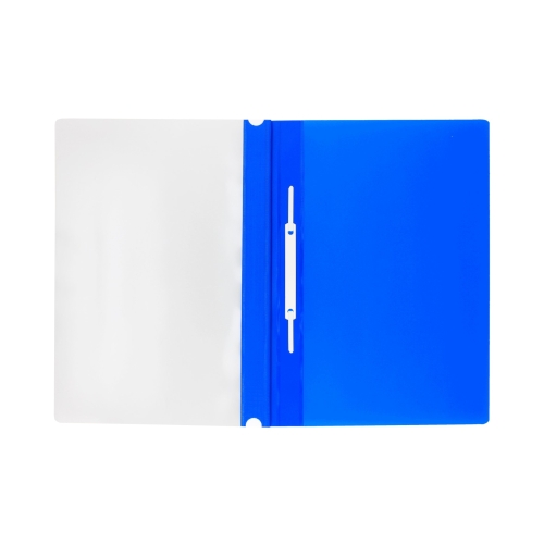 Skoroszyt sztywny perforacja A4/PVC niebieski Biurfol ST-02