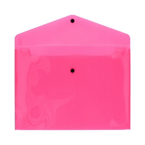 Teczka kopertowa A4/PP neon różowa Biurfol
