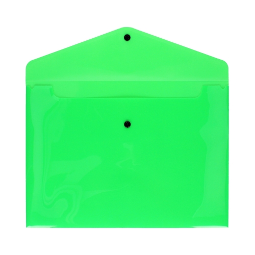Teczka kopertowa A4/PP neon zielona Biurfol