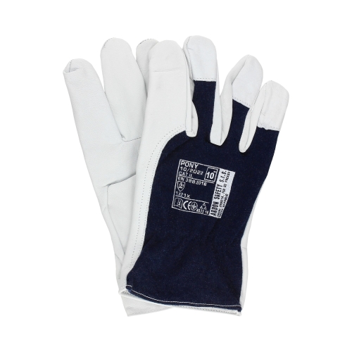 Rękawice monterskie Pony biało-granatowe 10 Ardon (2)