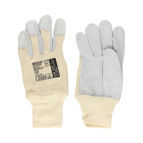 Rękawice ochronne Mechanik biało-kremowe 11 Ardon (2)