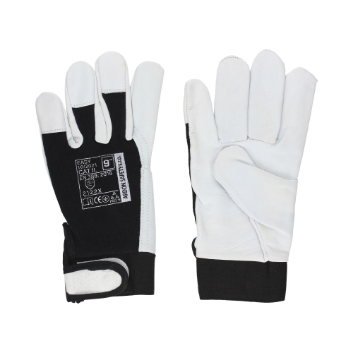 Rękawice robocze Easy czarno-białe 9 Ardon (2)