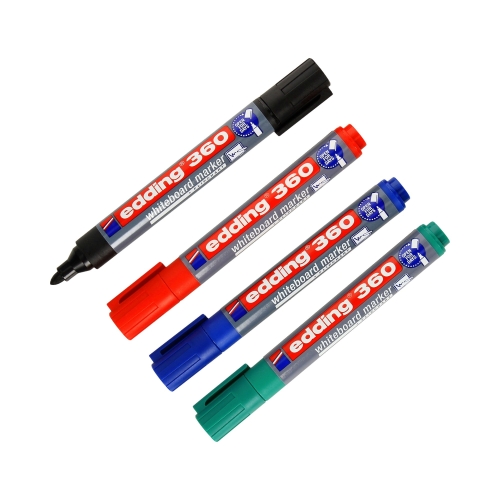 Marker tablic 1.5-3.0mm 4kol okrągły Edding 360