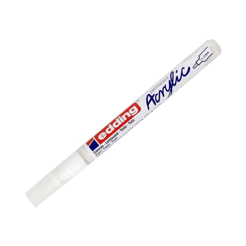 Marker akrylowy 1-2mm biały mat okrągły Edding 5300