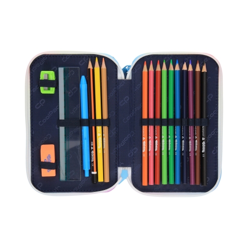 Piórnik podwójny z wyposażeniem Blue Unicorn CoolPack Jumper/2 F066670