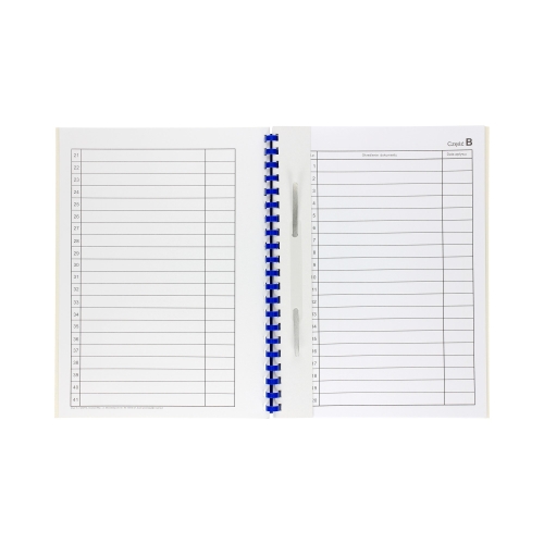 Teczka akta osobowe binda zewnętrzna niebieska niezadrukowana ABCDE