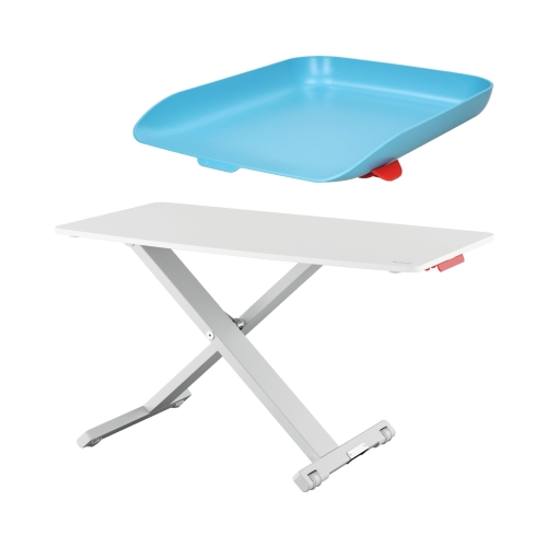 Stanowisko pracy Ergo Cosy + półka na dokumenty niebieska Leitz