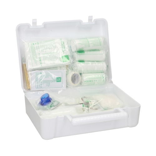 Apteczka zakładowa z/wyposaż DIN13164 biała PK-MOT BDw