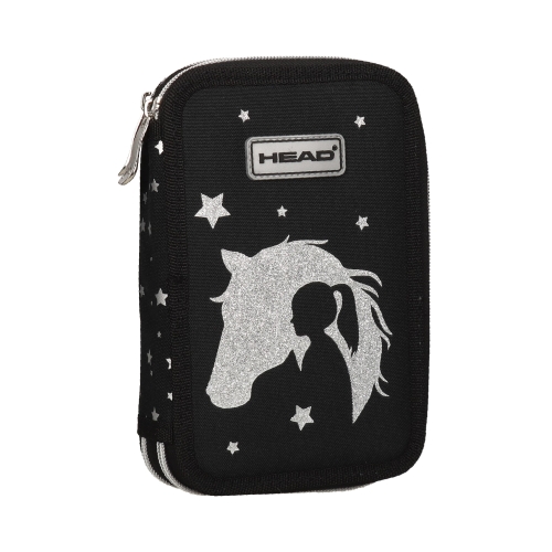 Piórnik bez wyposażenia podwójny AC2 Glitter Effect Head 503023032