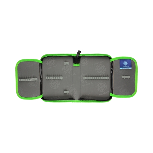 Piórnik bez wyposażenia pojedynczy 2klapki AC1 T-Rex neon Astrabag