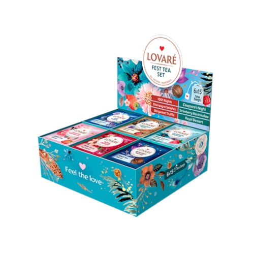 Herbata ekspresowa zestaw Fest Tea Set Lovare 90t koperty