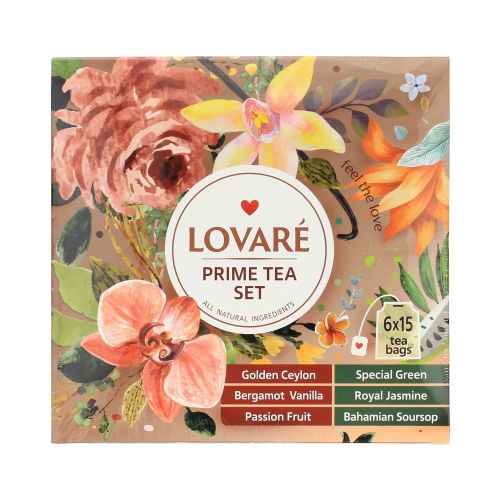 Herbata ekspresowa zestaw Prime Tea Set Lovare 90t koperty