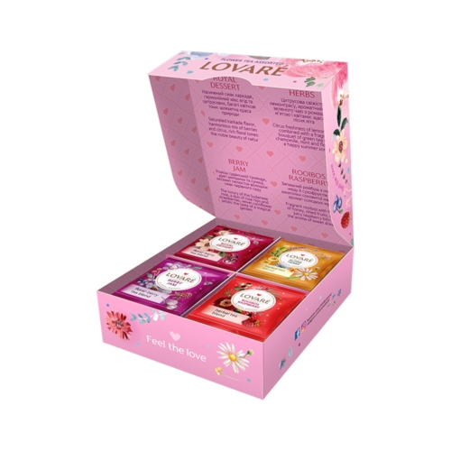 Herbata ekspresowa zestaw Flower Tea Lovare 32t koperty