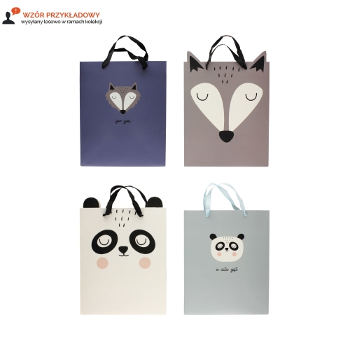 Torebka ozdobna średnia 32x26x13.5 Interdruk