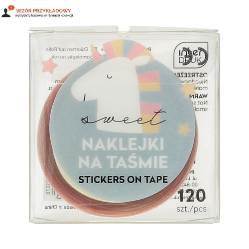 Naklejki na taśmie - 120szt. Kids Interdruk