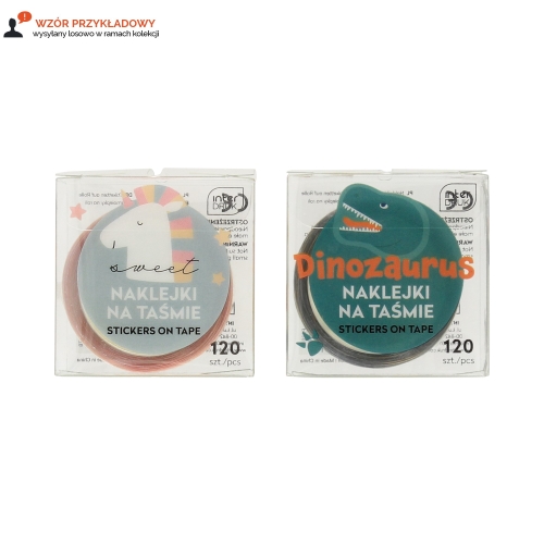 Naklejki na taśmie - 120szt. Kids Interdruk
