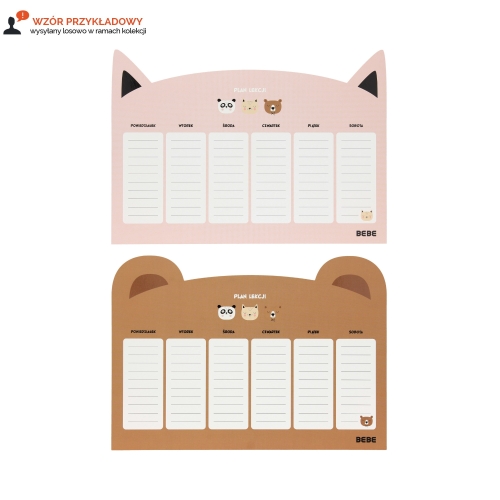 Plan lekcji A4 Friends Girls BeBe