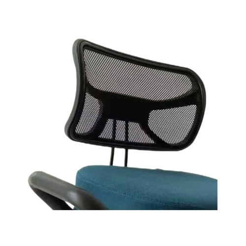 Krzesło ergonomiczne klękosiad czarny lniany + pokrowiec turkusowy OKNEEL