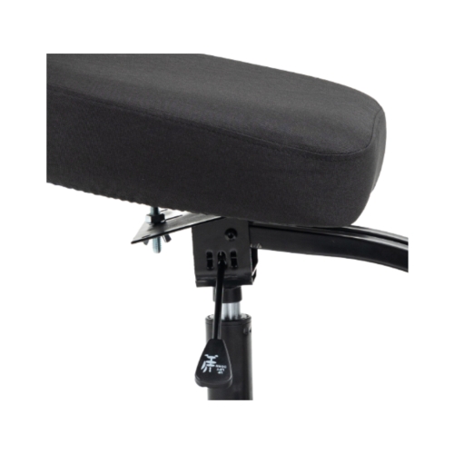 Krzesło ergonomiczne klękosiad czarny lniany + pokrowiec czarny OKNEEL PRO