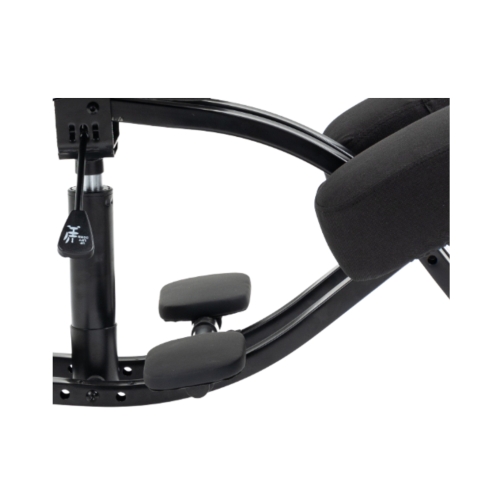 Krzesło ergonomiczne klękosiad czarny lniany + pokrowiec czarny OKNEEL PRO