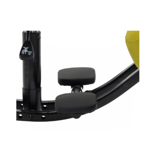 Krzesło ergonomiczne klękosiad czarny lniany + pokrowiec zielony OKNEEL PRO