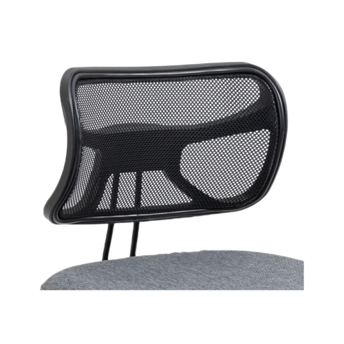 Krzesło ergonomiczne klękosiad czarny lniany + pokrowiec szary OKNEEL PRO