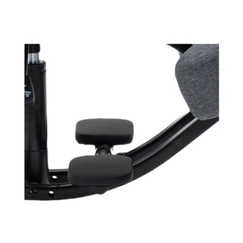 Krzesło ergonomiczne klękosiad czarny lniany + pokrowiec szary OKNEEL PRO