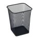 Kosz śmieci 18l czarny metalowy siatka kwadrat Eagle [1]