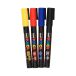 Marker plakatowy 0.9-1.3mm 4kol Posca PC3M [2]