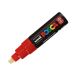 Marker plakatowy 8mm czerwony ścięty Posca PC-8K [1]