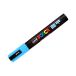 Marker plakatowy 1.8-2.5mm jasnoniebieski okrągły Posca PC5M [2]