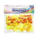 Pompony żółte 10mm - 100szt. w opak. [1]