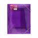 Teczka gumka A4 transparentna fioletowa Patio PAT4003S [1]