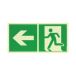 Znak Kierunek wyjścia ewakuacyjnego - w lewo 300x150 PS AE092 [1]