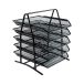 Półka na dokumenty siatka czarny 5szuflad Grand GR071 [1]