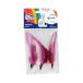 Piórka ozdobne 11-13cm czarno-różowe Fiorello - 3szt. [1]