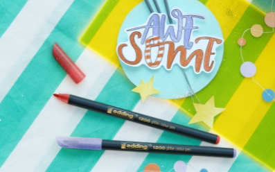 Pisaki brokatowe Edding - dodaj blasku swojej pracy