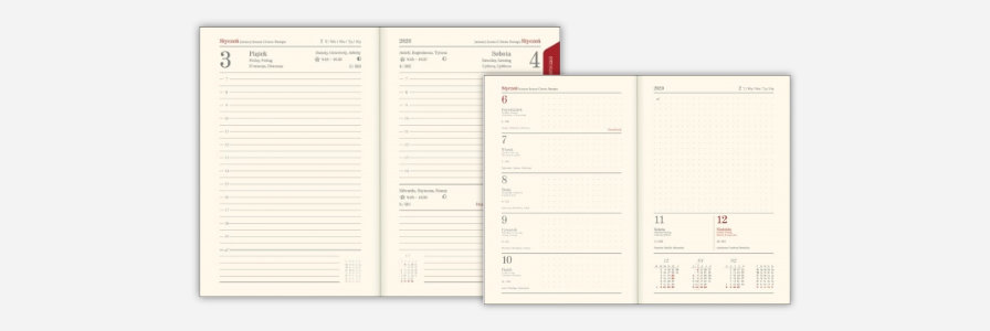 Kalendarze książkowe