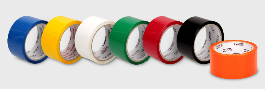 Kolorowe taśmy do pakowania